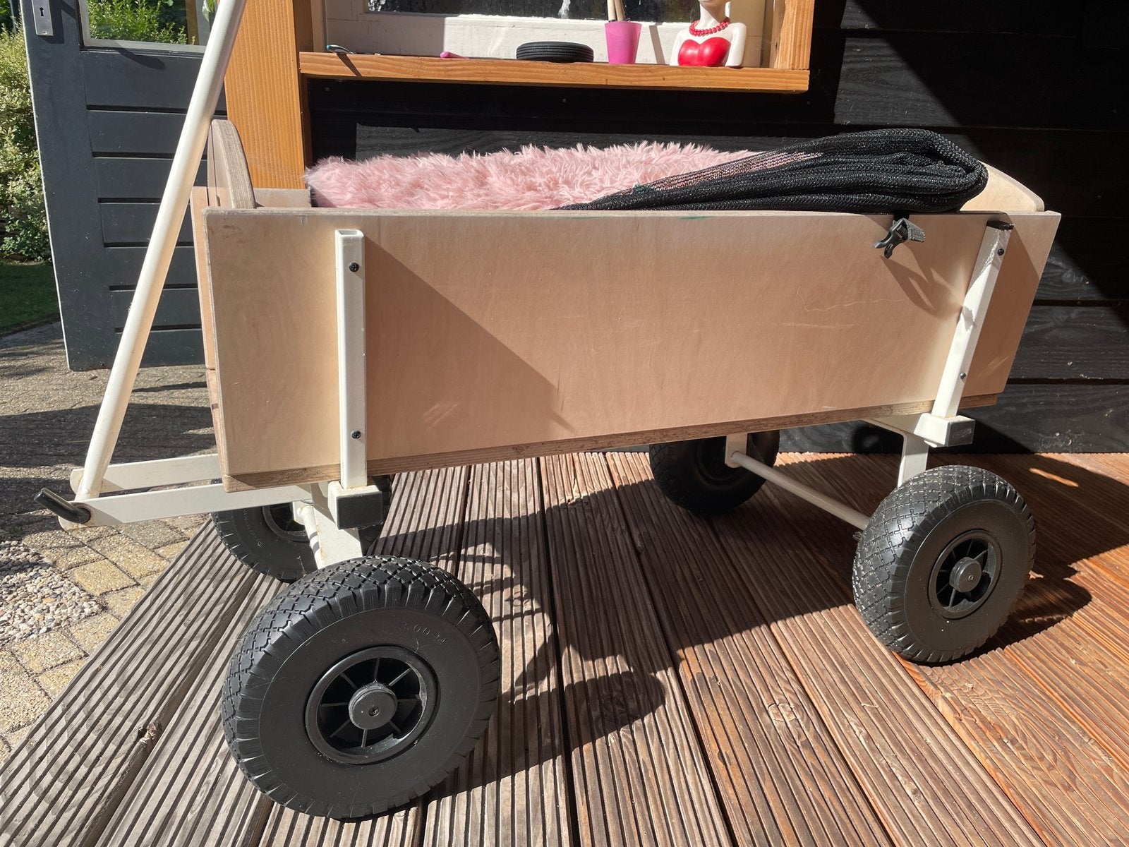 Berg Bolderkar / Beach Wagon Wit, Caravans en Kamperen, Bolderkarren, Ophalen, Zo goed als nieuw