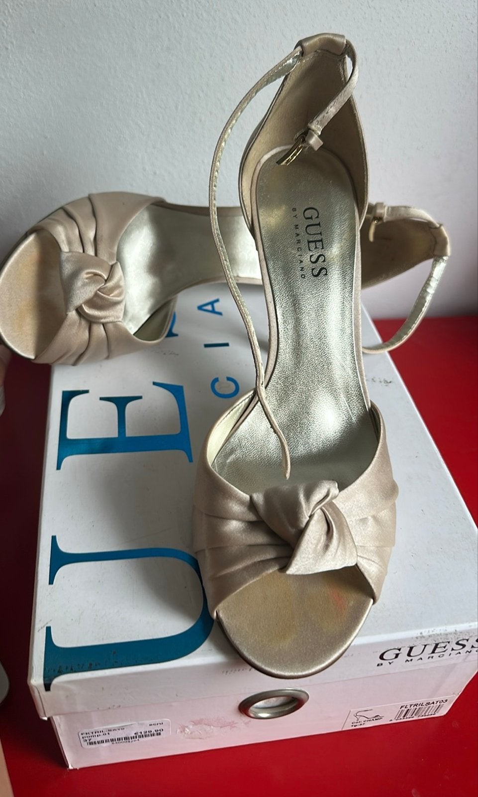 Guess by Marciano Sandalen met hoge hakken - Maat 37, Ophalen, Gedragen, Beige, Schoenen met hoge hakken