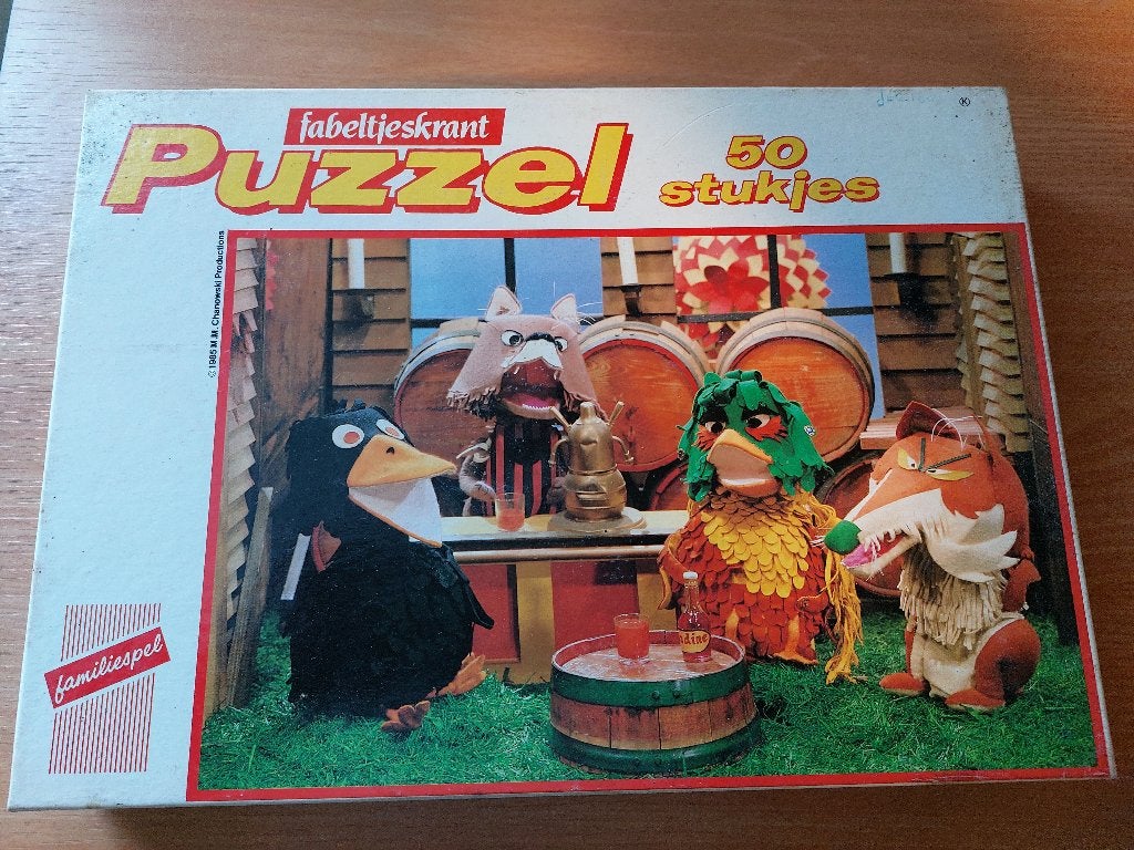 Vintage Fabeltjeskrant puzzel, Ophalen of Verzenden, Meer dan 50 stukjes, Zo goed als nieuw