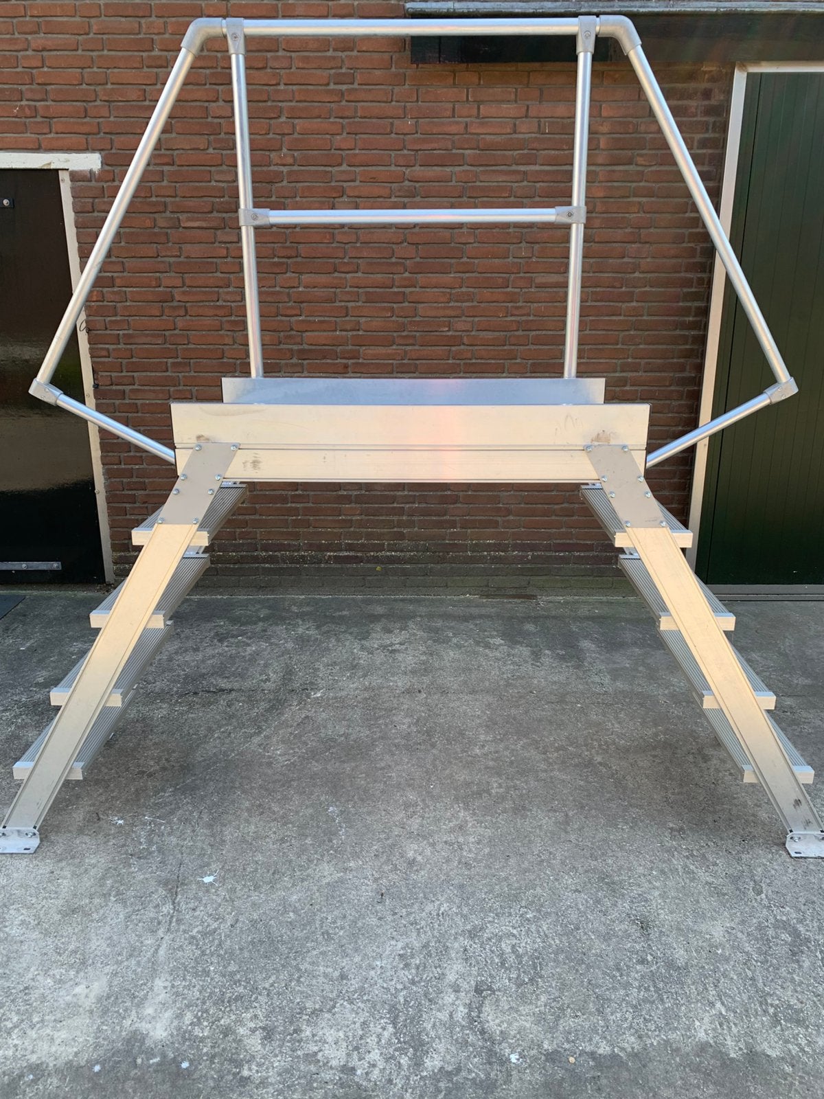Aluminium trappen, Ophalen of Verzenden, Nieuw, Gevelsteiger, Minder dan 2 meter