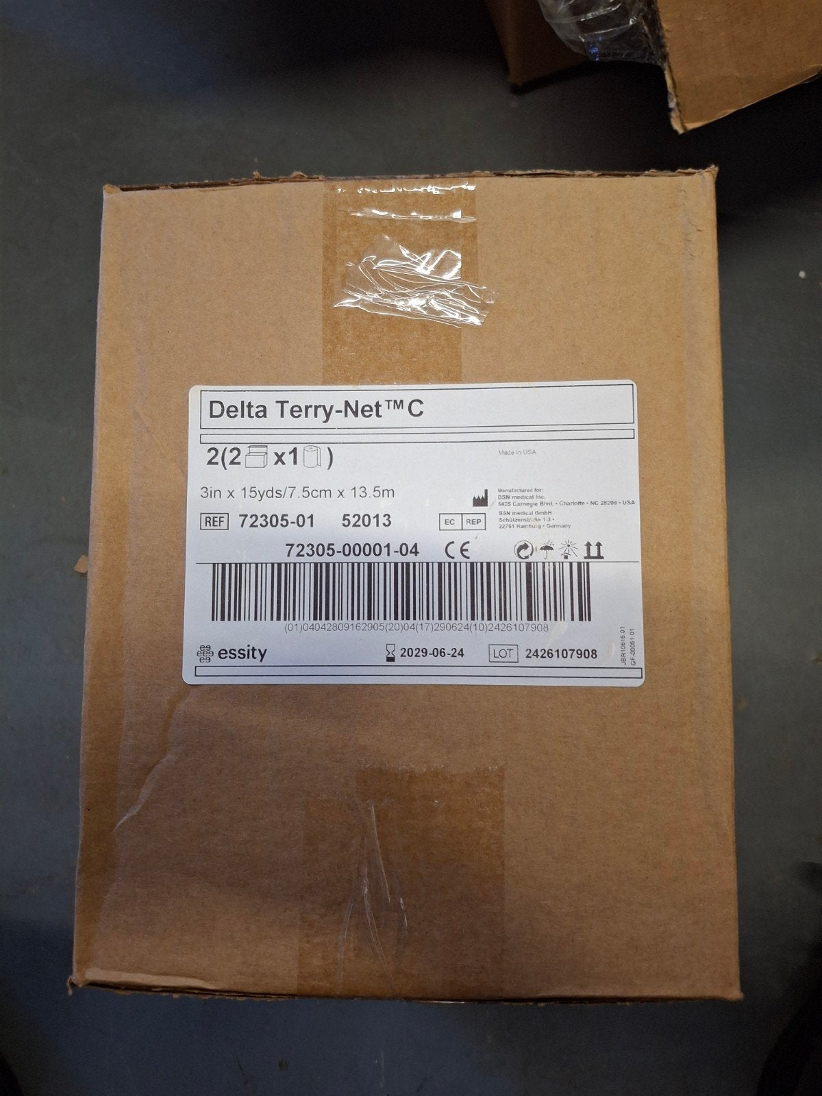 Delta Terry-Net C 7,5 cm x 13,5 m – Nieuw in doos – Essity, Nieuw, Ophalen of Verzenden, Nvt, Nvt