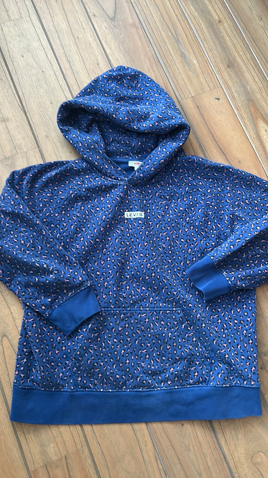 Levi’s hoodie L dames blauw panter trui, Ophalen of Verzenden, Zo goed als nieuw, Blauw