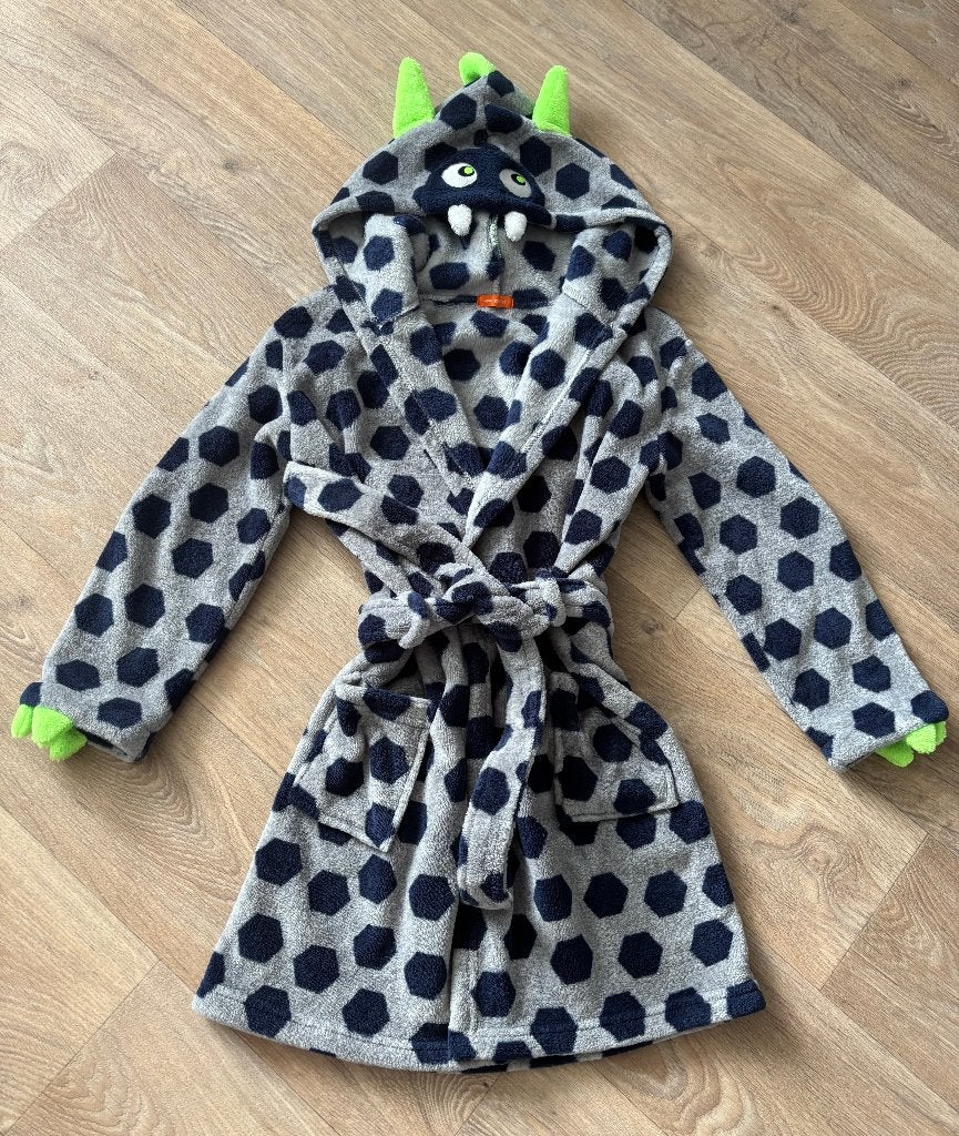 Stoere:Badjas/leuk voor zwemles - Hema - maat: 122/128 -ZGAN, Nacht- of Onderkleding, Jongen of Meisje, Ophalen of Verzenden, Zo goed als nieuw