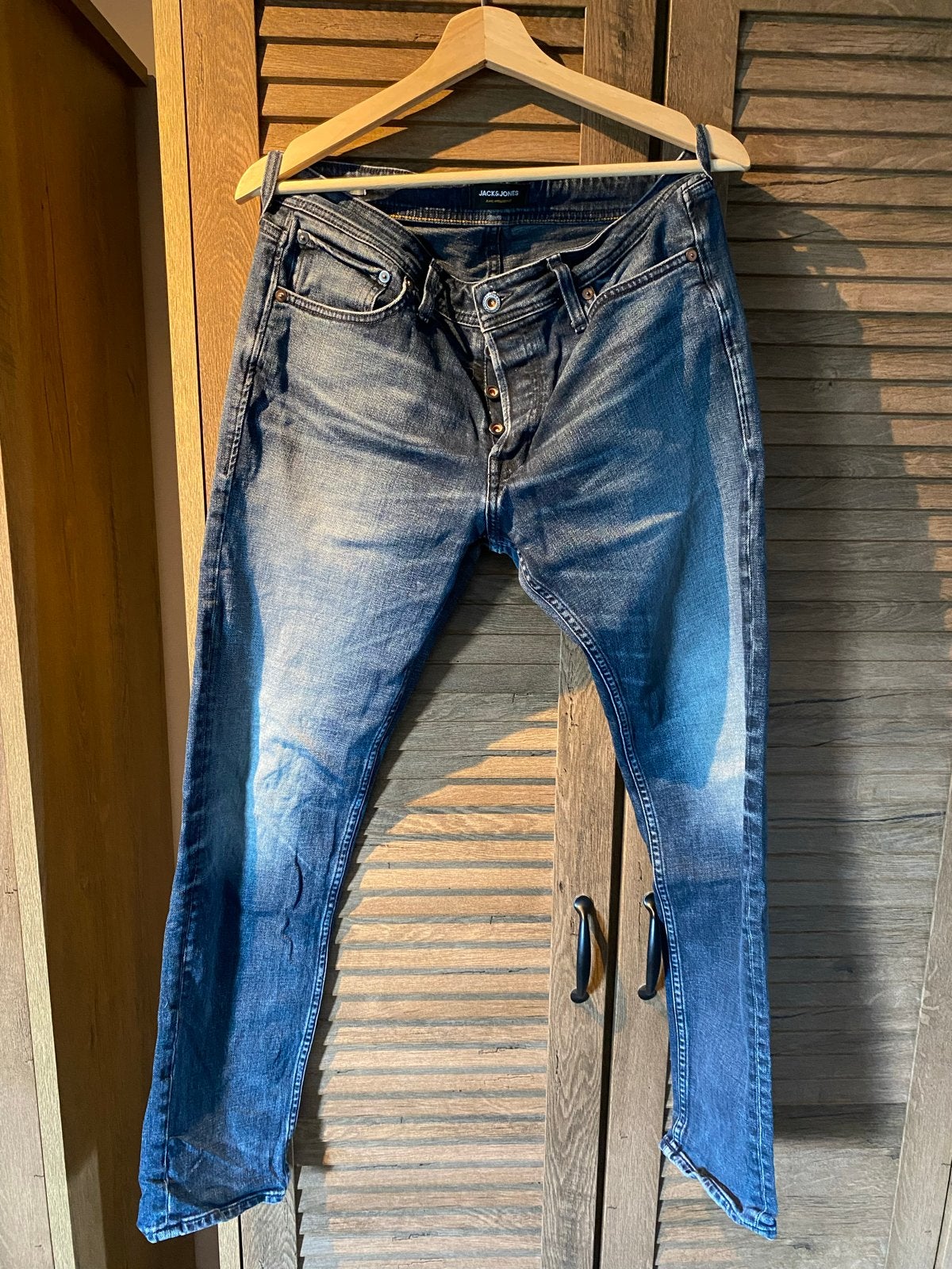 Jack & Jones Jeans W32 L32 - Blauw, Ophalen of Verzenden, Gedragen, Blauw, W32 (confectie 46) of kleiner