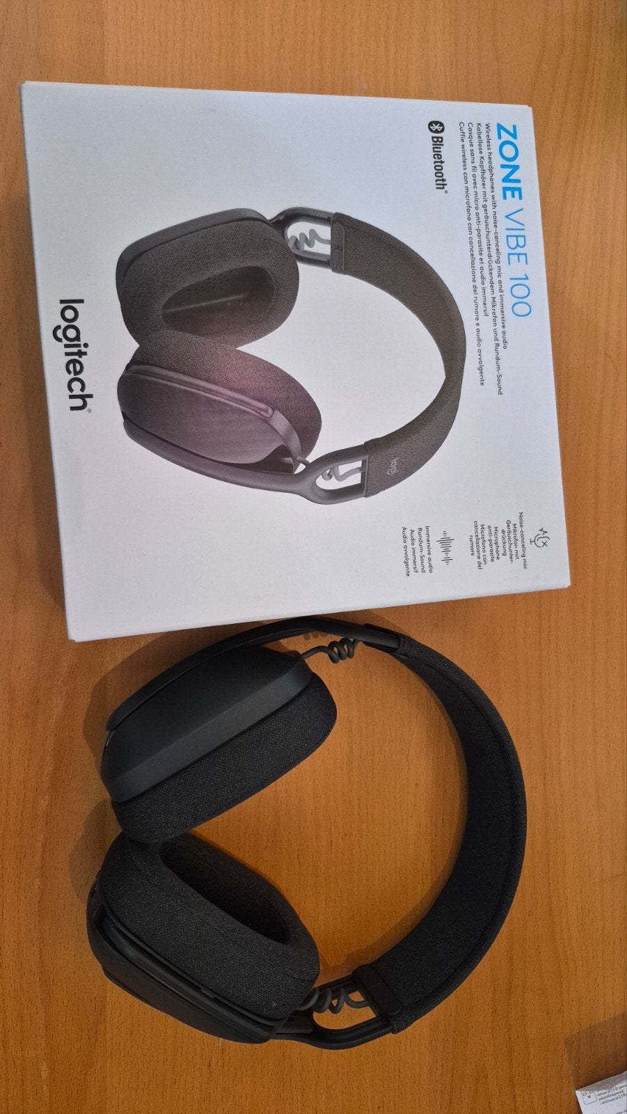 Logitech Zone Vibe 100 Draadloze Over-ear Hoofdtelefoon, Audio, Tv en Foto, Koptelefoons, Logitech, Draadloos, Ophalen of Verzenden