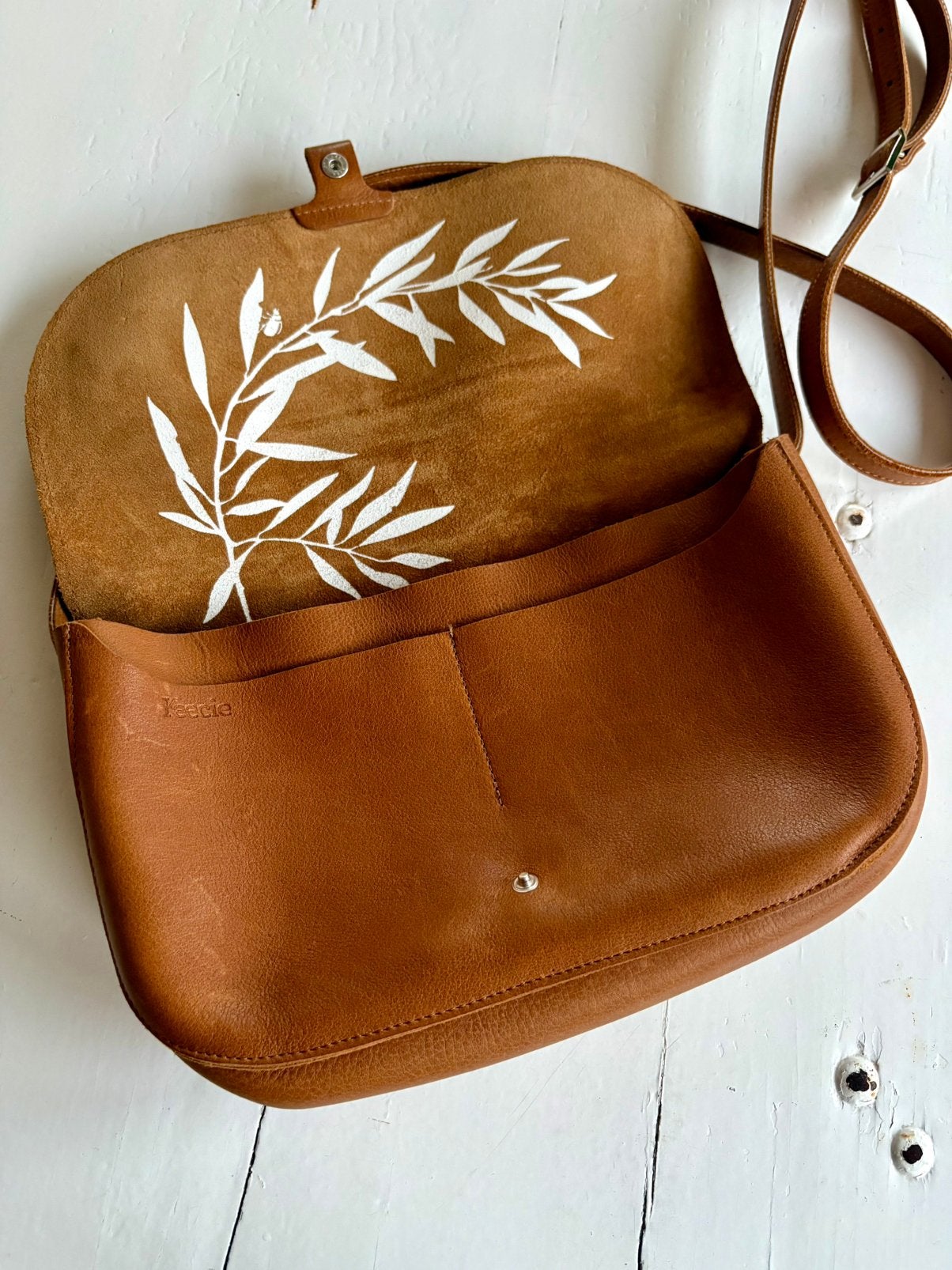 Keecie Wish Tree Cognac leren tas. Nieuw!, Sieraden, Tassen en Uiterlijk, Tassen | Damestassen, Ophalen of Verzenden, Nieuw, Bruin