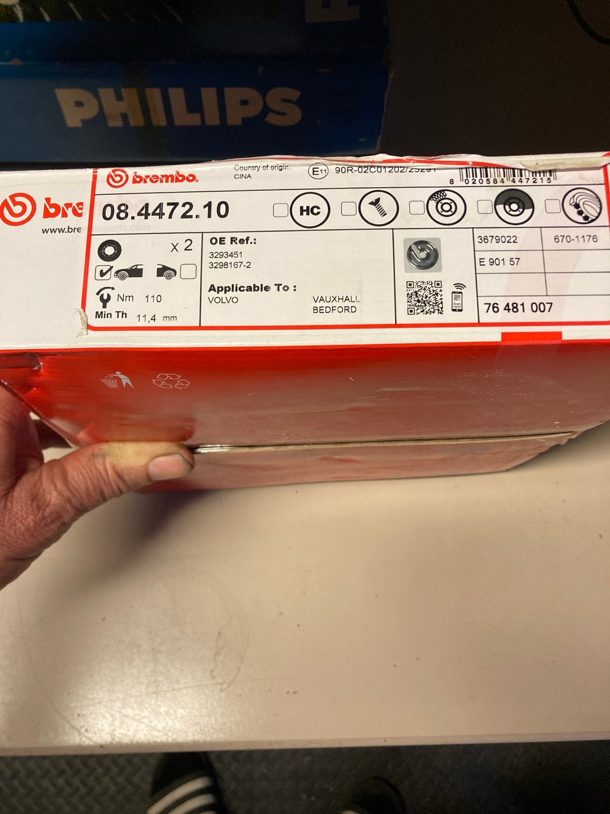 Brembo Remschijven 08.4472.10 - Volvo 360 nieuw, Auto-onderdelen, Ophalen of Verzenden, Nieuw, Volvo