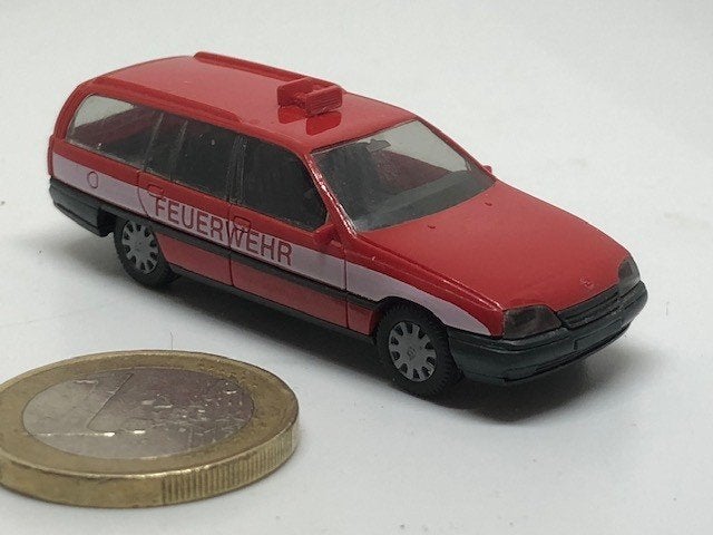 Brandweer Opel Omega GLS, Herpa, Ophalen of Verzenden, Gebruikt, Auto, Herpa