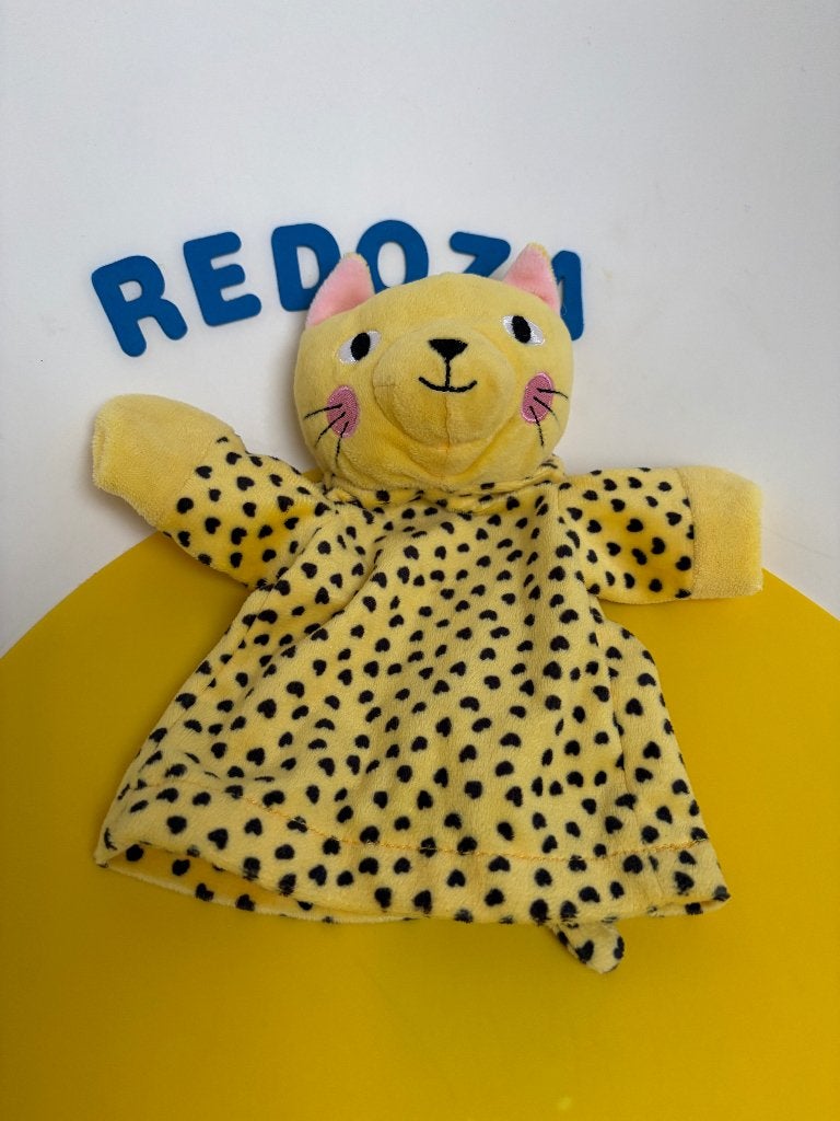 3715 hema handpop poes geel, Ophalen of Verzenden, Zo goed als nieuw, Overige typen