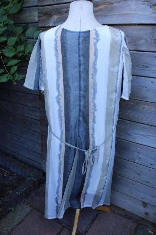 Jurk beige/ bruin Zhenzi mt L (50/52) Vaste prijs, Zhenzi, Beige, Maat 46/48 (XL) of groter, Ophalen of Verzenden
