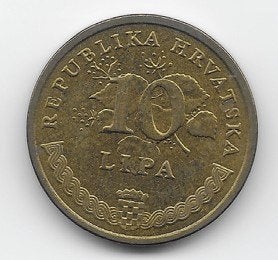 Kroatië 10 lipa 2005 KM# 6, Postzegels en Munten, Munten | Europa | Niet-Euromunten, Verzenden, Overige landen, Losse munt