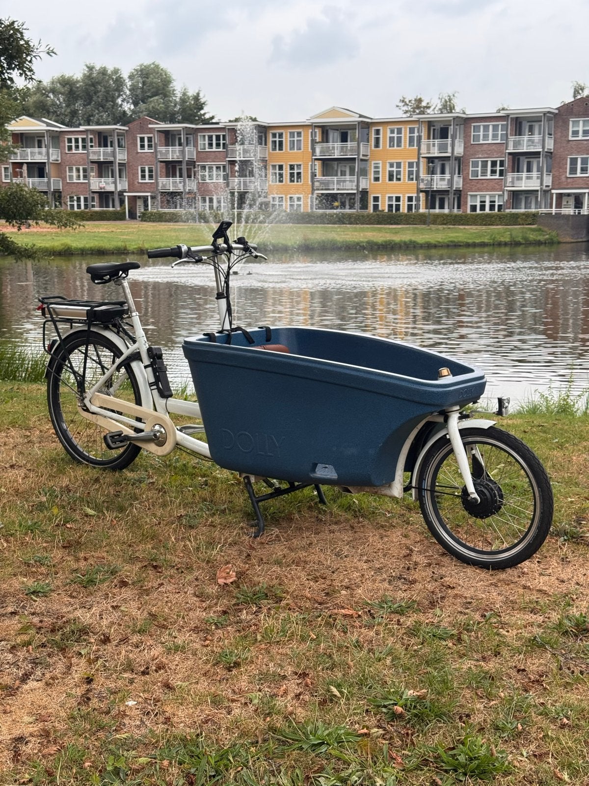 Elektrische Dolly bakfiets met accessoires, Elektrisch, Zo goed als nieuw, 2 kinderen, Schijfrem