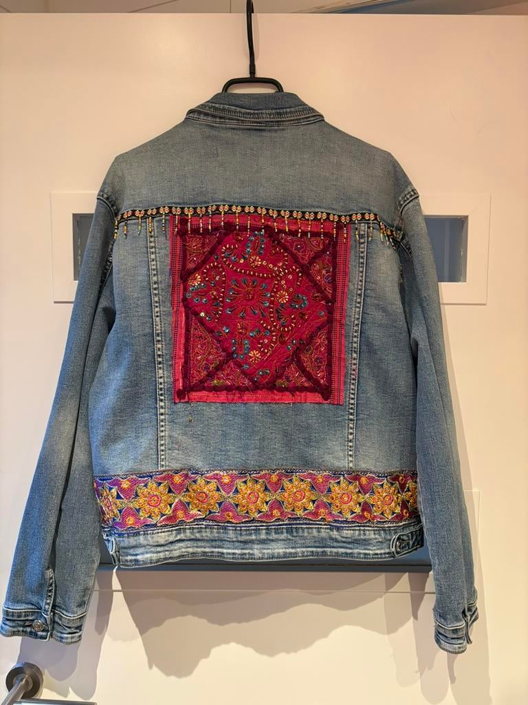Ibiza spijkerjas maat L, Ophalen of Verzenden, Gedragen, Maat 42/44 (L), Blauw