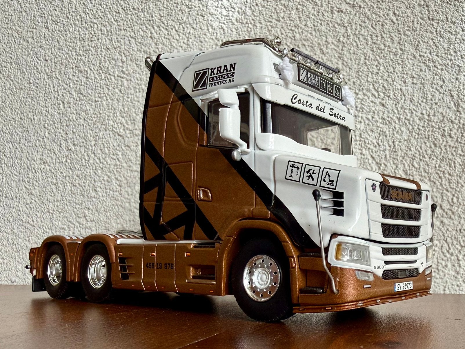 Scania Vlastuin S660T,V8 - Kran & Anleggsteknikk- WSI Models, Hobby en Vrije tijd, Modelauto's | 1:50, Ophalen of Verzenden, Zo goed als nieuw