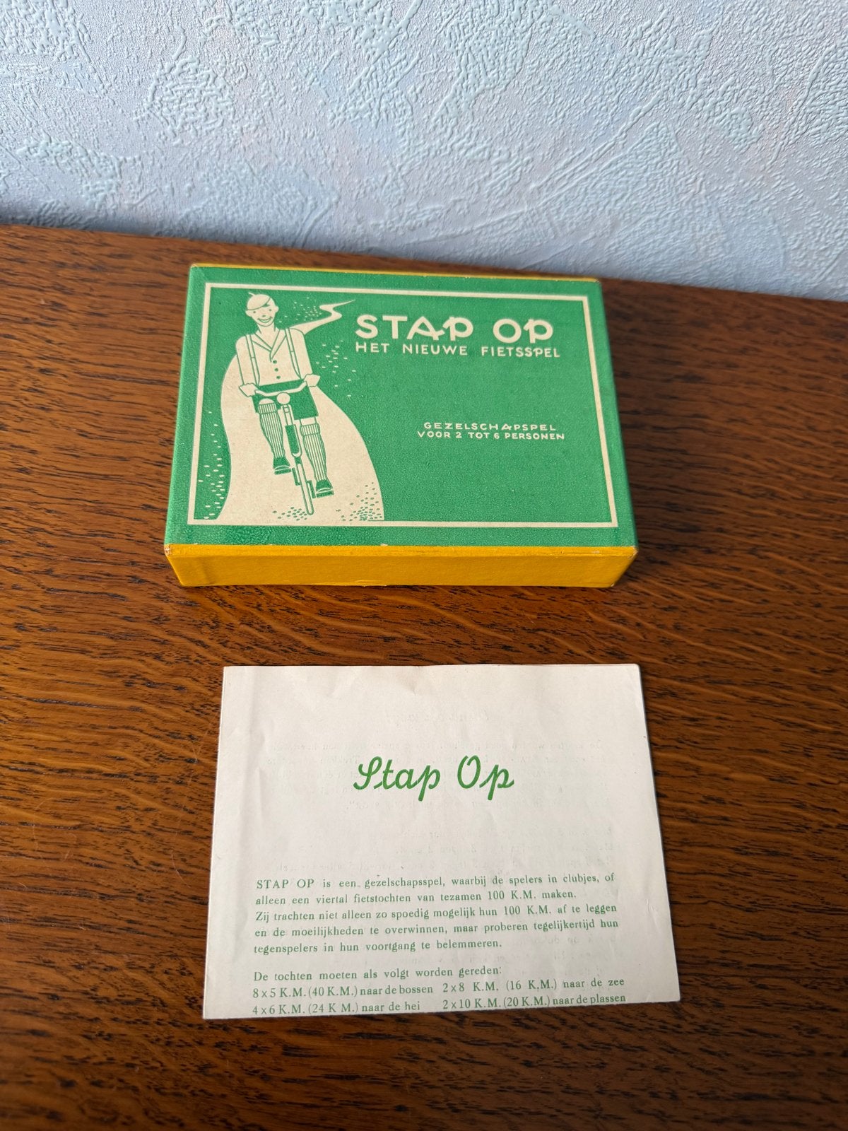 Stap Op: Het Nieuwe Fietsspel - Vintage Gezelschapsspel, Drie of vier spelers, Ophalen of Verzenden, Gebruikt