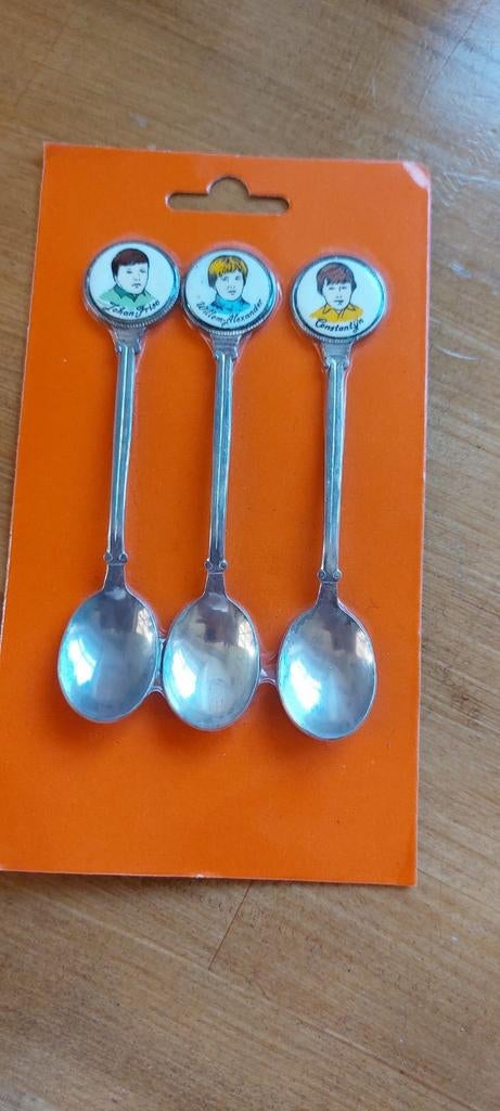3 koffielepeltjes theelepels WillemAlexander & broers Oranje, Ophalen of Verzenden, Nieuw, Rvs of Chroom