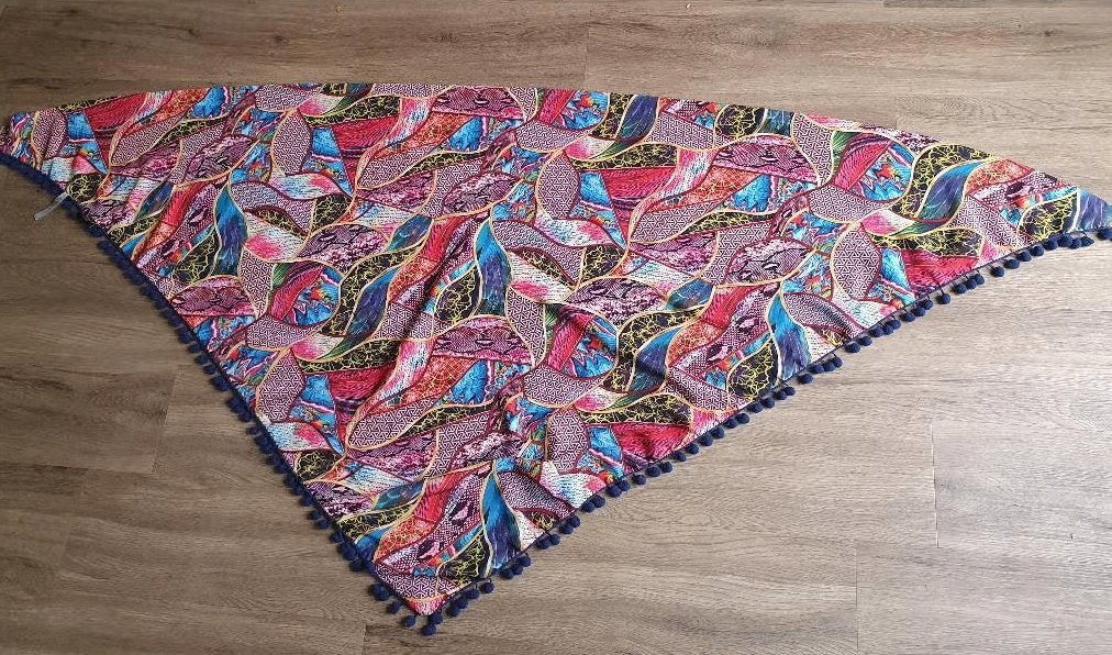 roze omslagdoek, sjaal, Ophalen of Verzenden, Zo goed als nieuw, Maat 46/48 (XL) of groter, Sjaal