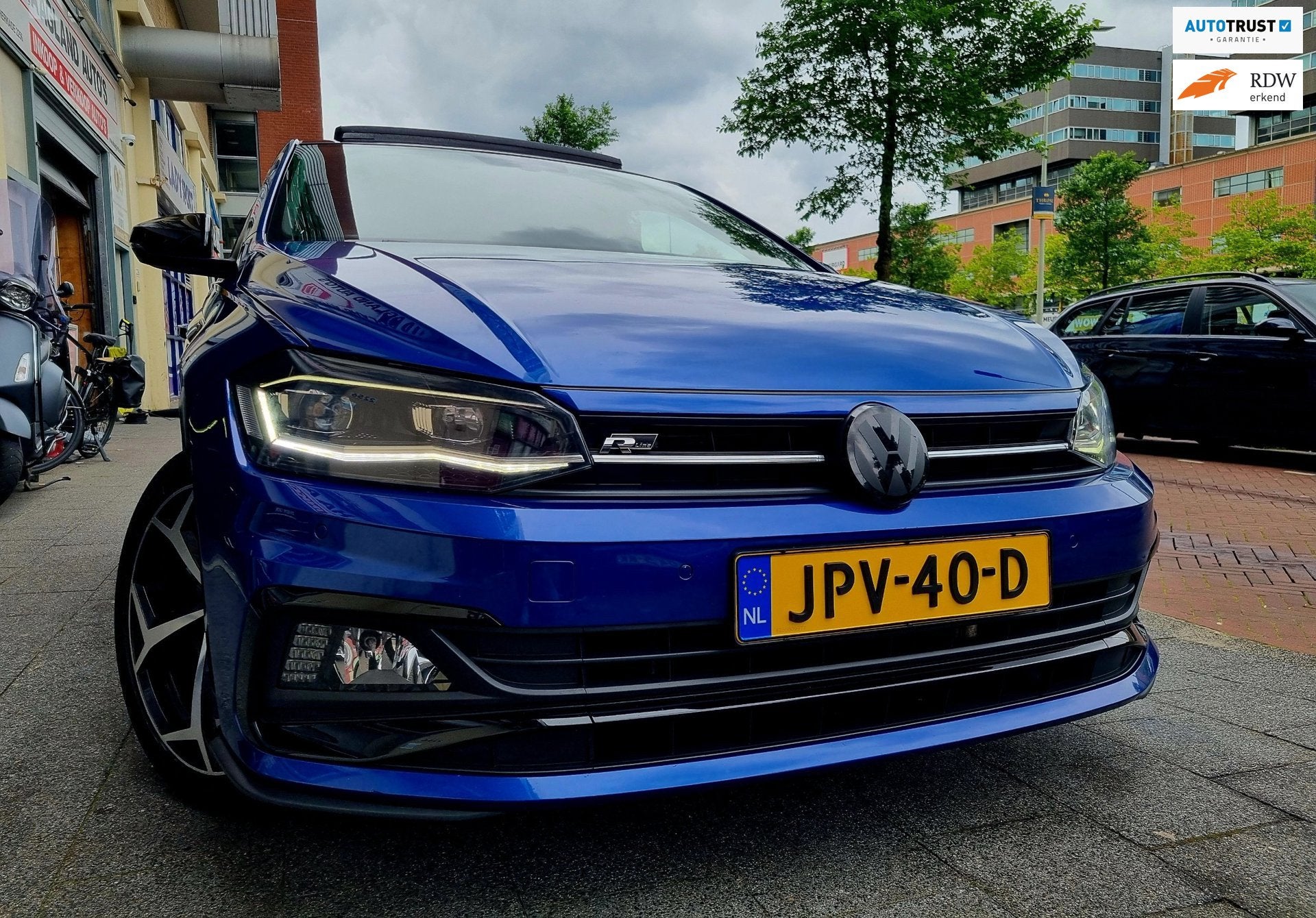 Volkswagen POLO 1.0 TSI R-Line Dsg Pano keyless Virt.dash, Gebruikt, Euro 6, 95 pk, Blauw