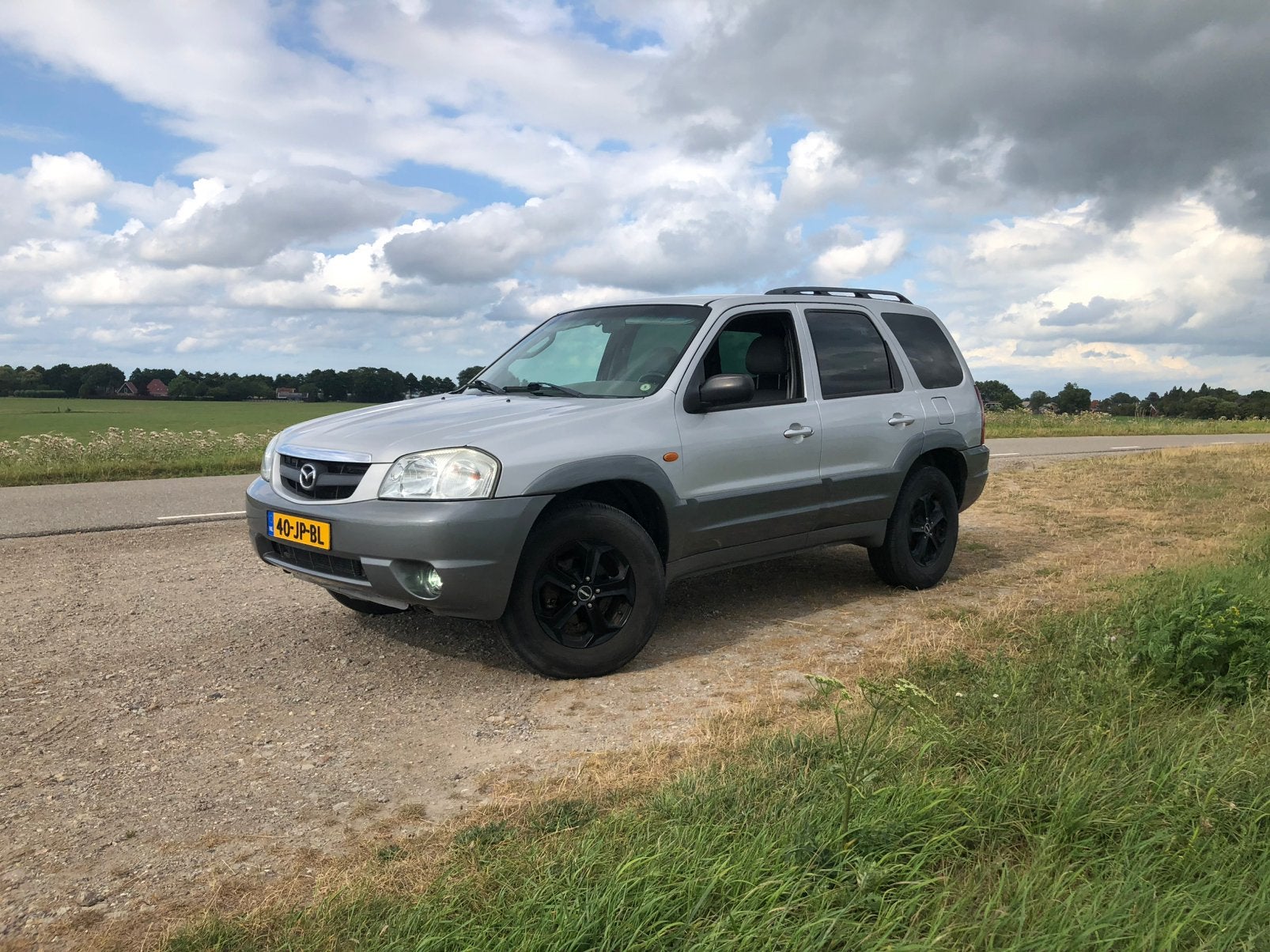 Mazda Tribute 3.0 V6 Touring AUT 4WD 2002 Grijs, Auto's, Automaat, Particulier, 93 €/maand, 6 cilinders