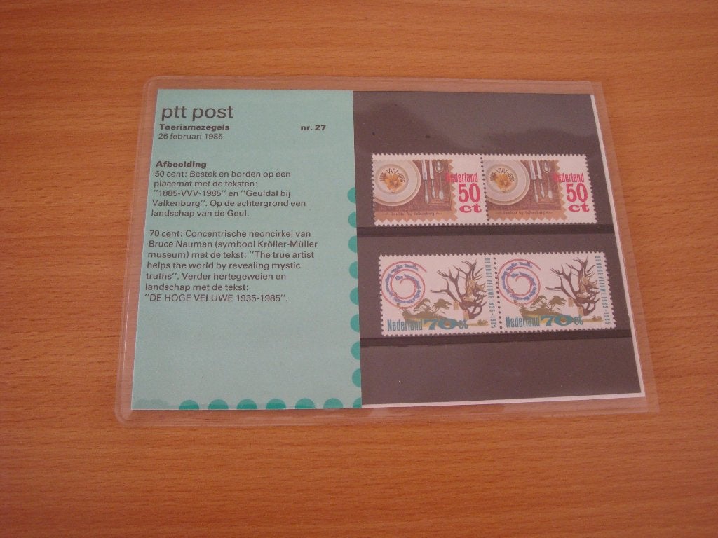 Postzegelmapje nr. 27 Toerismezegels 1985, Postzegels en Munten, Ophalen of Verzenden, Na 1940, Postfris