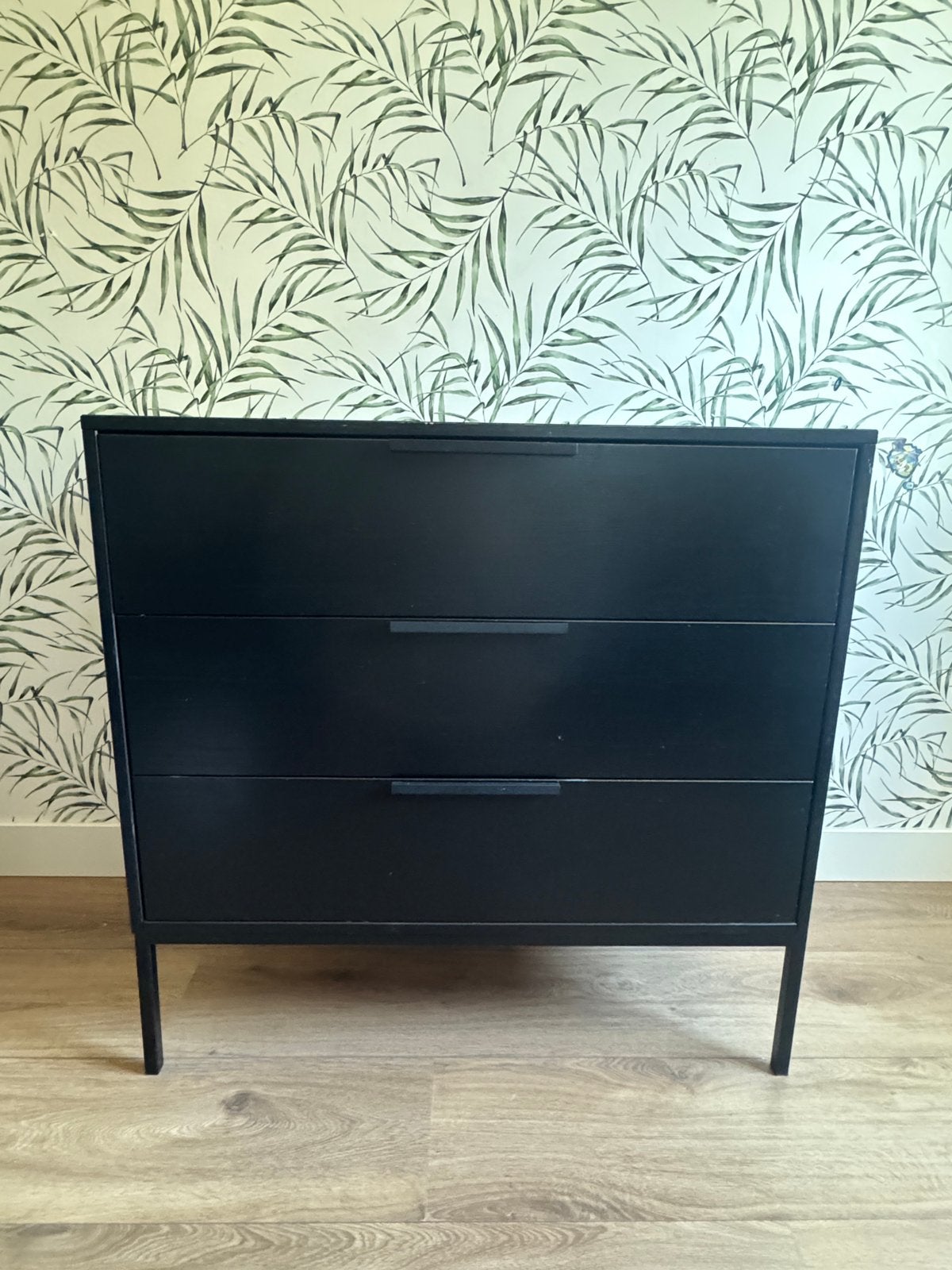 WOOOD Adam ladekast zwart, Huis en Inrichting, Ophalen, Gebruikt, 50 tot 100 cm, 3 of 4 laden