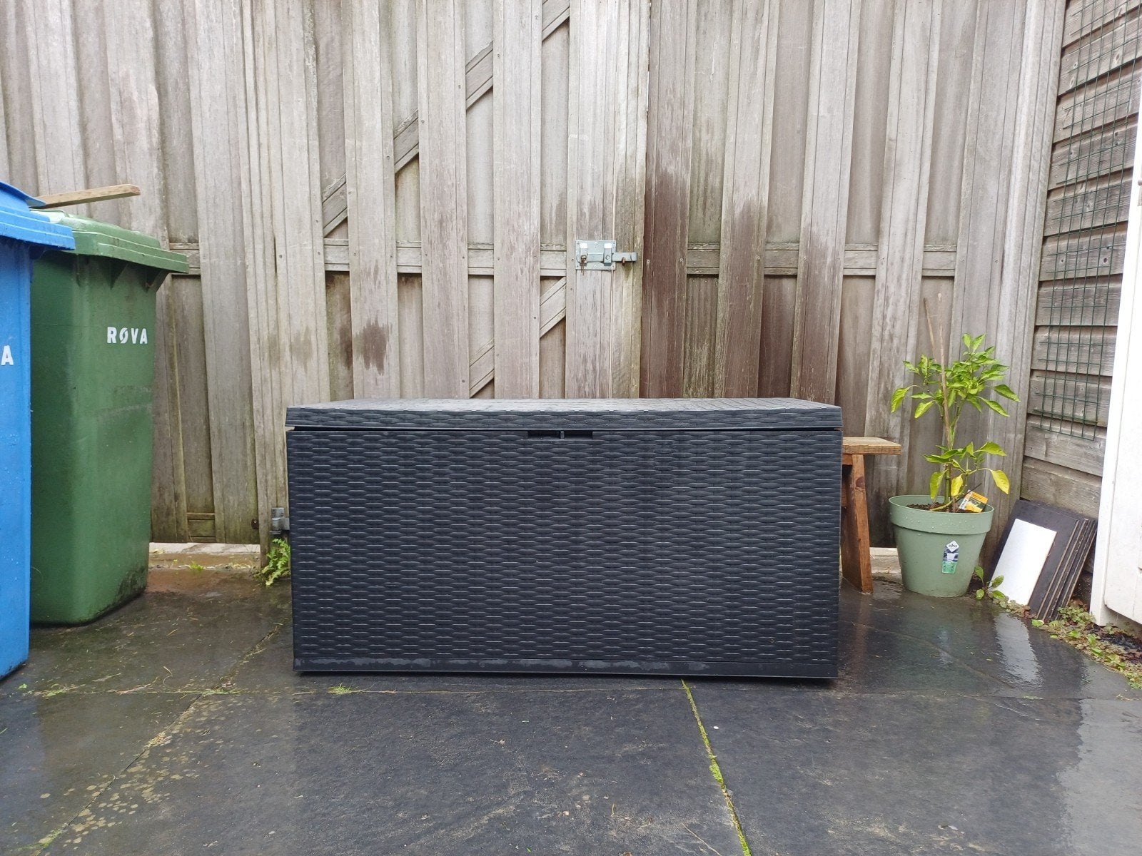 Grote opbergbox met wieltjes, Ophalen, Kunststof, Overige typen