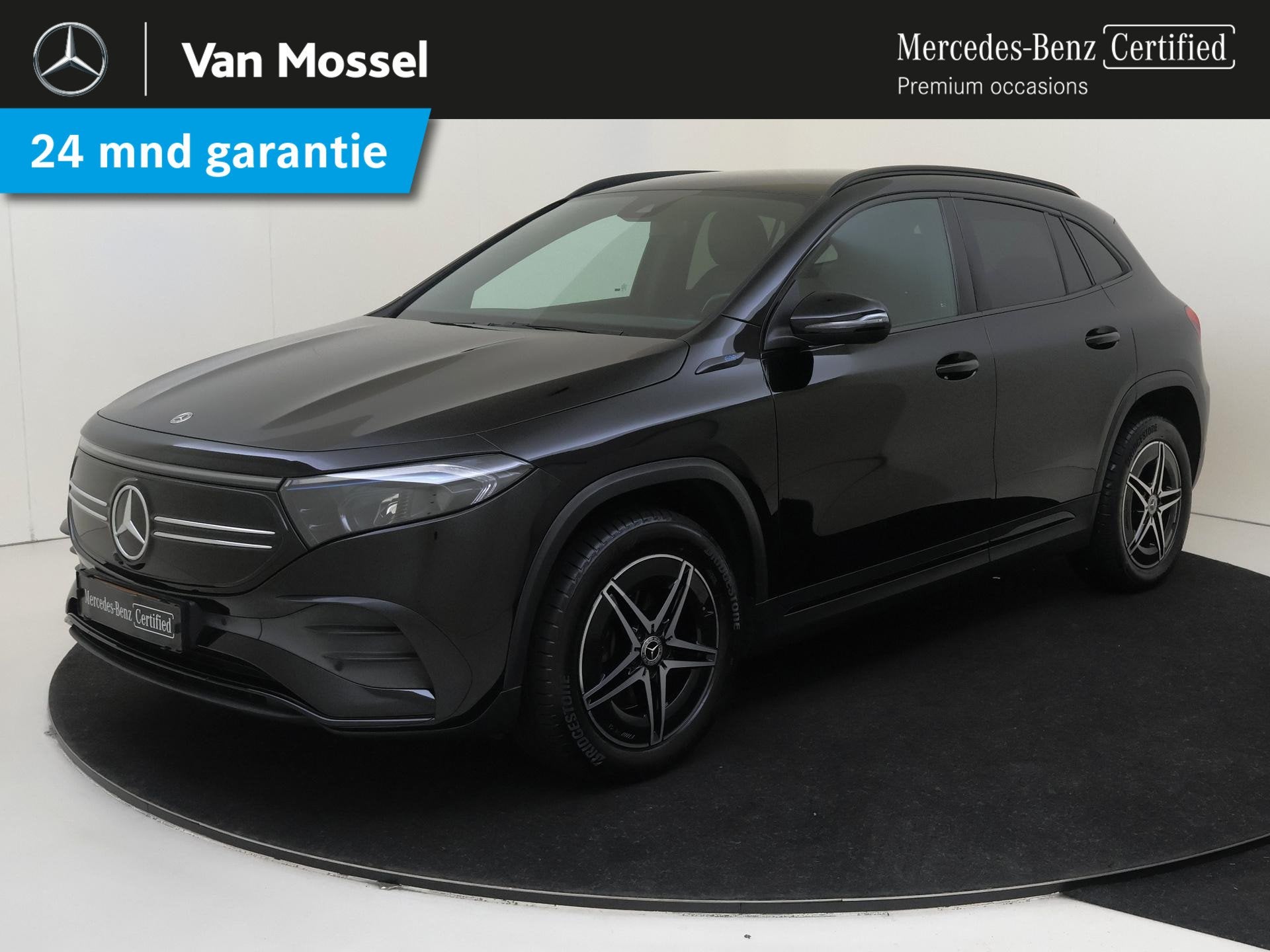 Mercedes-Benz EQA 250 Business Solution AMG 67 kWh Parkeerca, Auto's, Gebruikt, 190 pk, Leder en Stof, Zwart