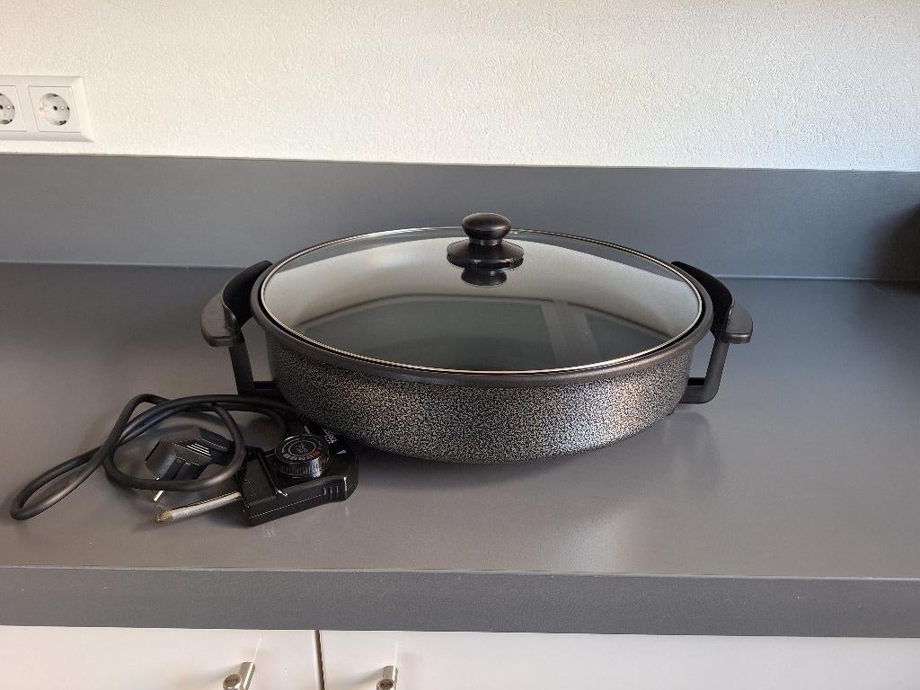 Electrische Grillpan multifunctioneel 40 cm, Huis en Inrichting, Keuken | Potten en Pannen, Ophalen, Nieuw, Overige materialen