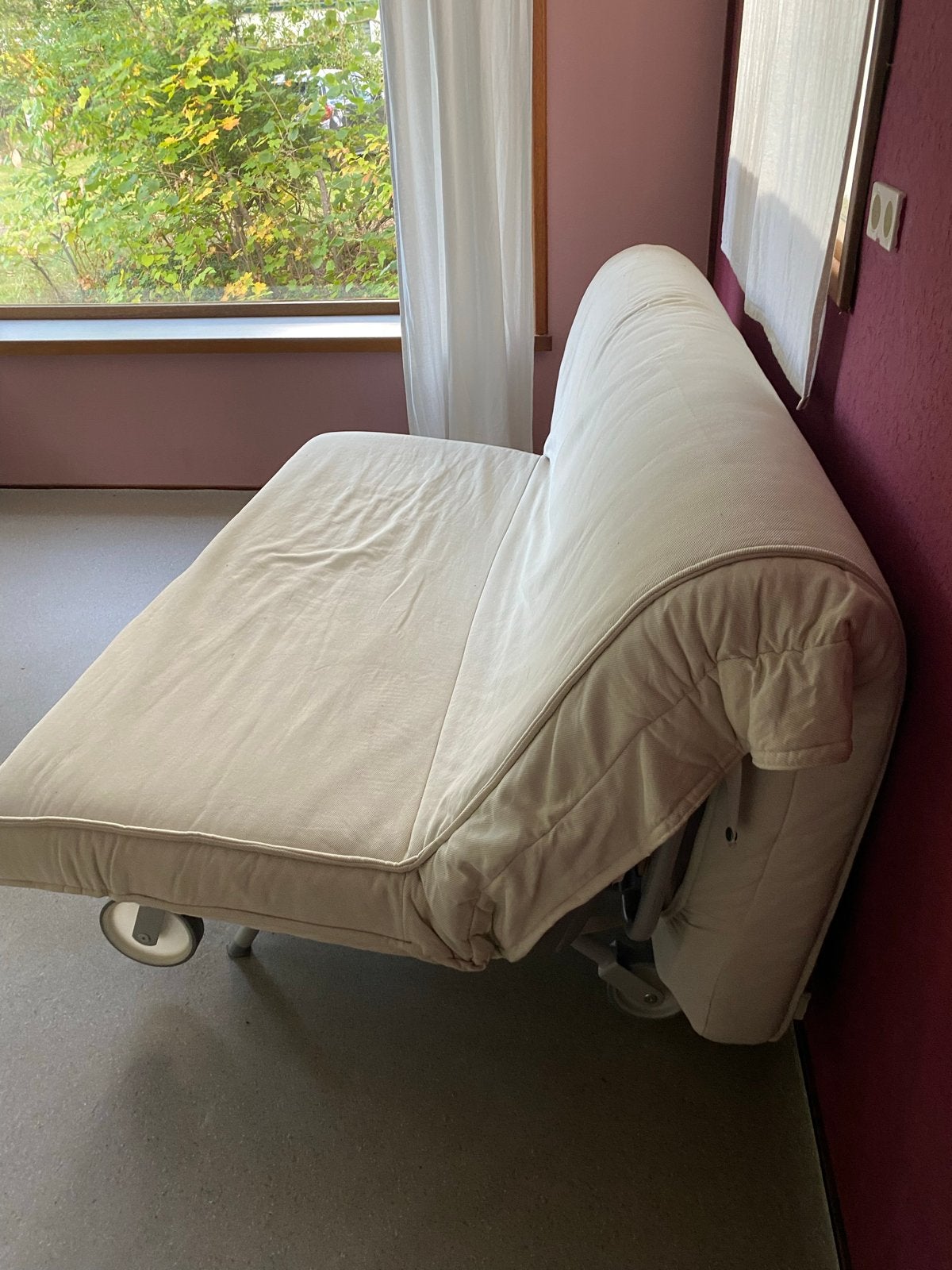 IKEA PS slaapbank met lattenbodem - 160x200, Ophalen, Gebruikt, Tweepersoons, 160 cm