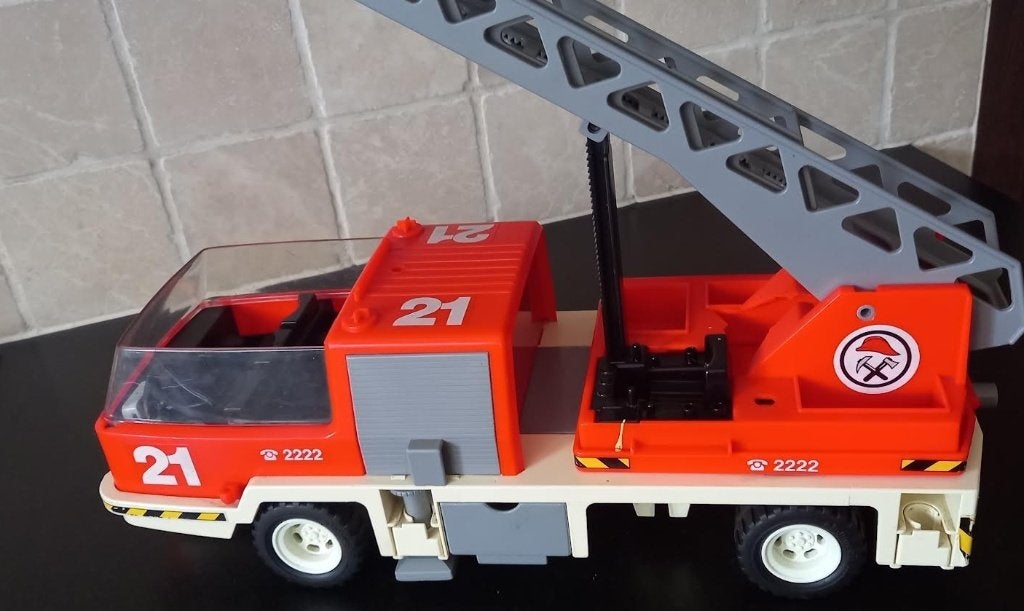 Vintage Playmobil Brandweerwagen 3781, Ophalen of Verzenden, Gebruikt
