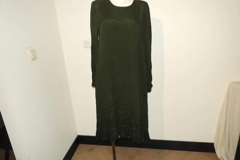 Essentiel Antwerp donker groene jurk basis look M