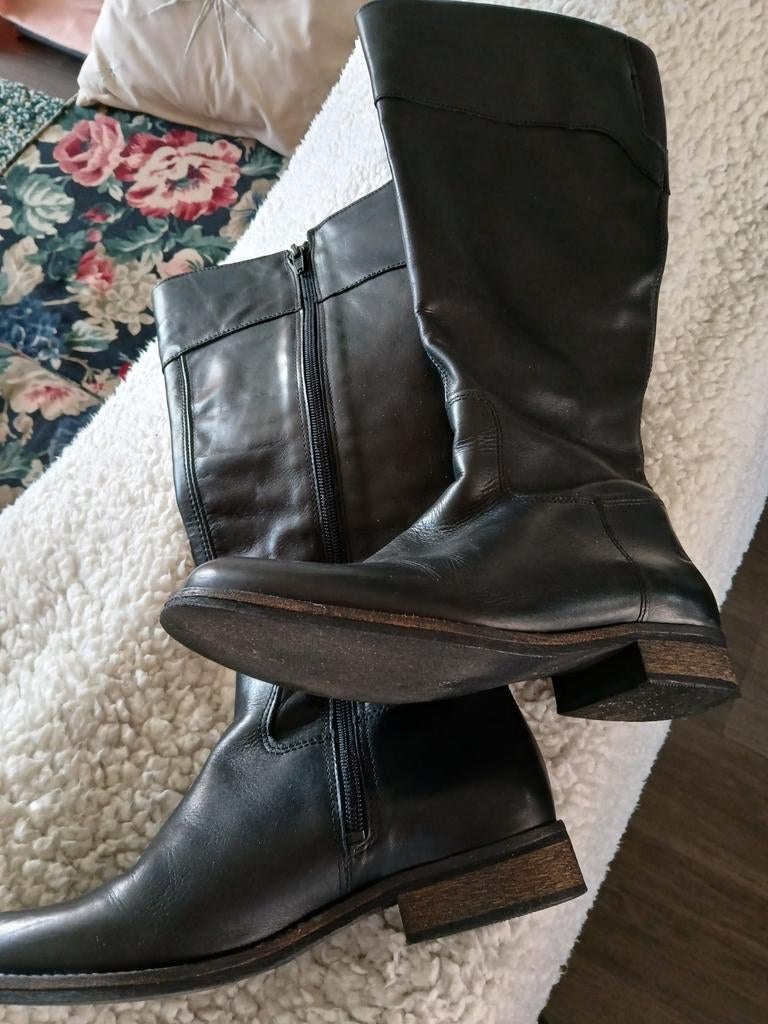 Laarzen, Kleding | Dames, Schoenen, Ophalen of Verzenden, Zo goed als nieuw, Zwart, Hoge laarzen