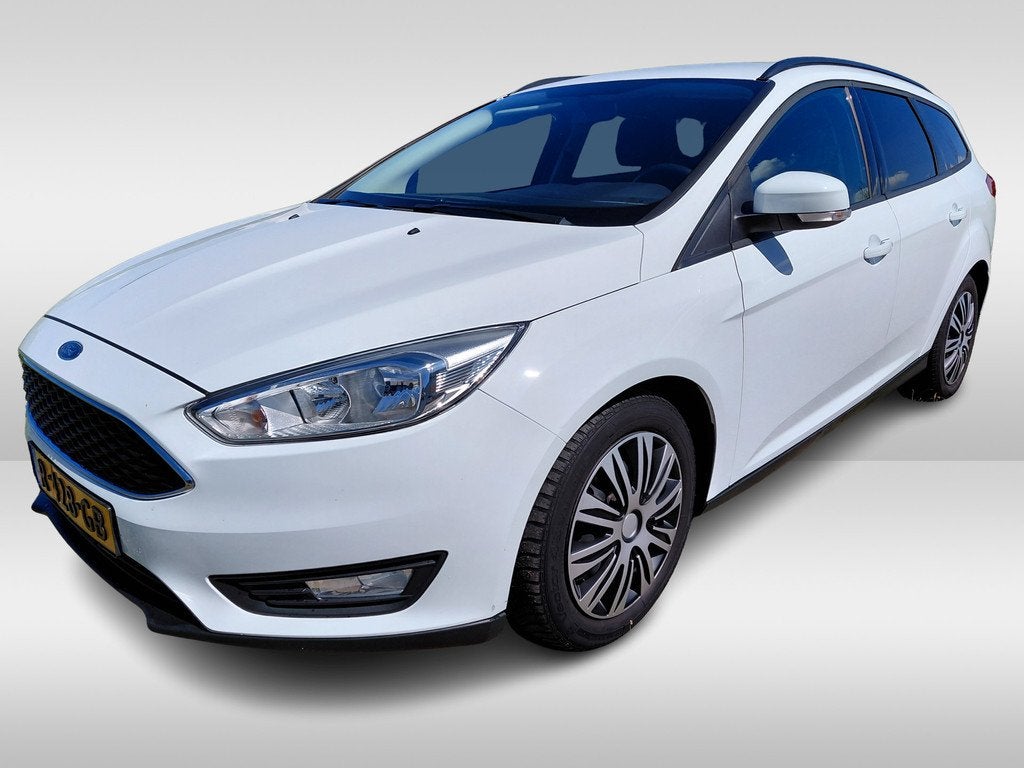 Ford Focus Wagon *AANGEPAST* Handgas/Rem. 1.0 Trend, Auto's, Gebruikt, Wit, 1245 kg, Geïmporteerd