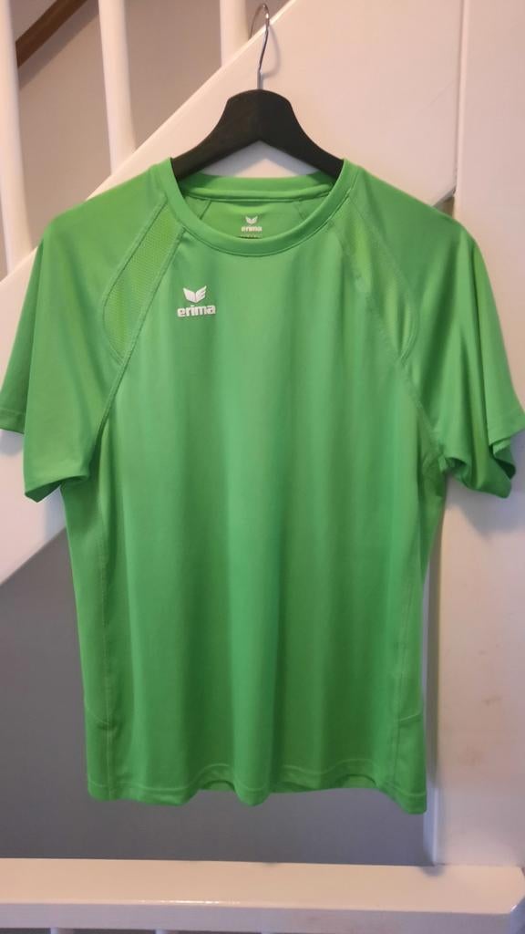 Sportshirt van het merk Erima in appeltjes groen Mt 40, Ophalen of Verzenden, Zo goed als nieuw, Maat 38/40 (M), Groen