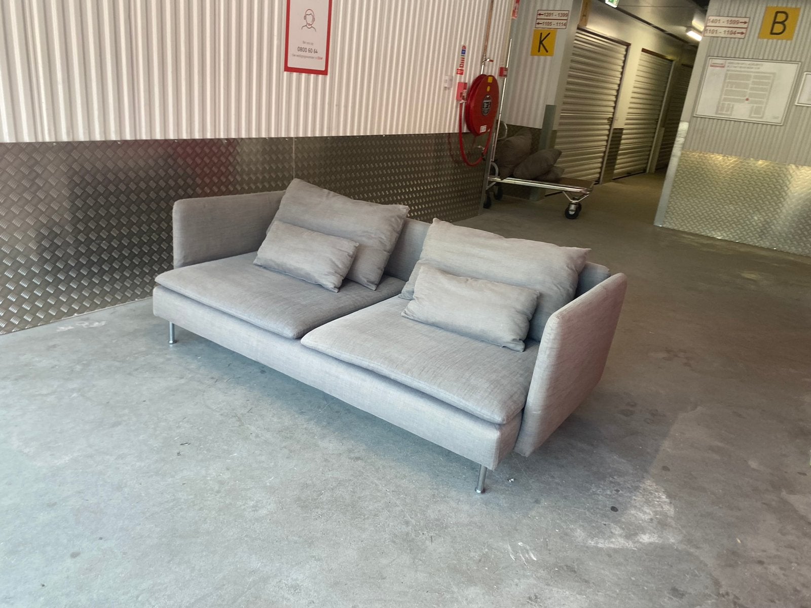 IKEA SÖDERHAMN BANK- gratis levering-, Ophalen of Verzenden, Zo goed als nieuw, Vierpersoons of meer