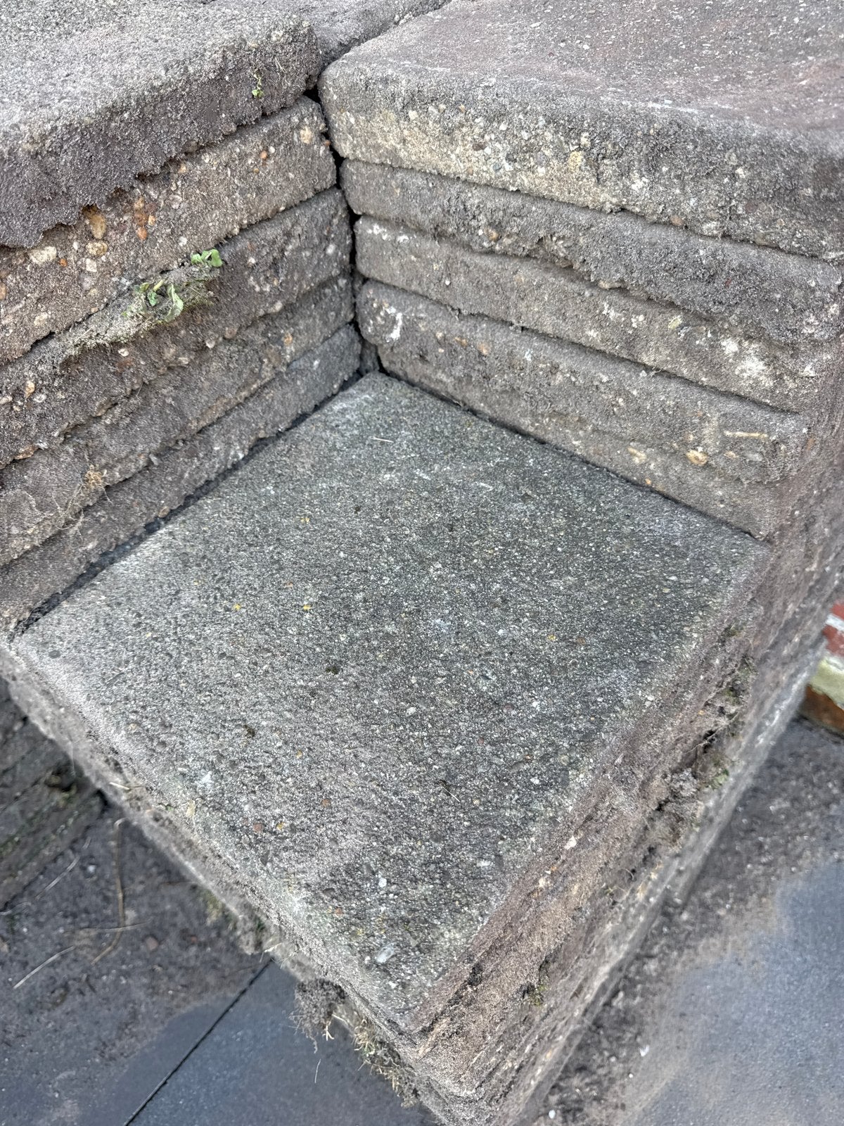 Gratis stoeptegels, Tuin en Terras, Ophalen, Gebruikt, Minder dan 5 m², Beton