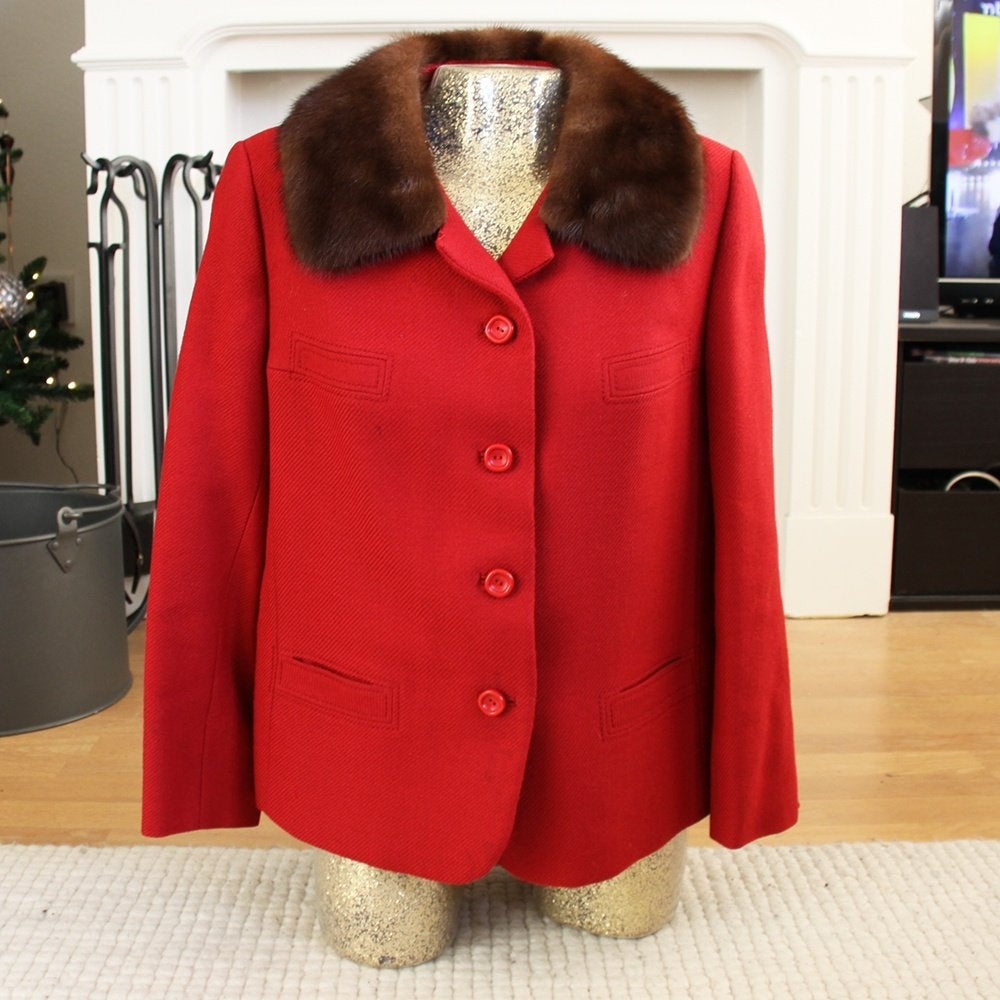 Votre Boutique Breda Jasje Met Bontkraag (Maat 40) € 150,-, Maat 38/40 (M), Ophalen of Verzenden, Zo goed als nieuw, Votre Boutique Breda