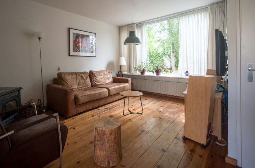 Massief grenen vloer, 43 m2, Ophalen, Gebruikt, Vloerdelen of -planken, 10 m² of meer