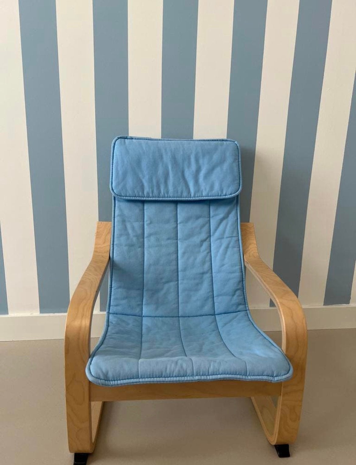 Poang Ikea kinderstoel blauw, Ophalen, Gebruikt, Stoel(en)