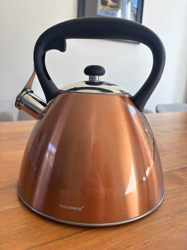 Fluitketels Klausberg KB-7209 fluitketel, brons, Ophalen of Verzenden, Zo goed als nieuw, Rvs