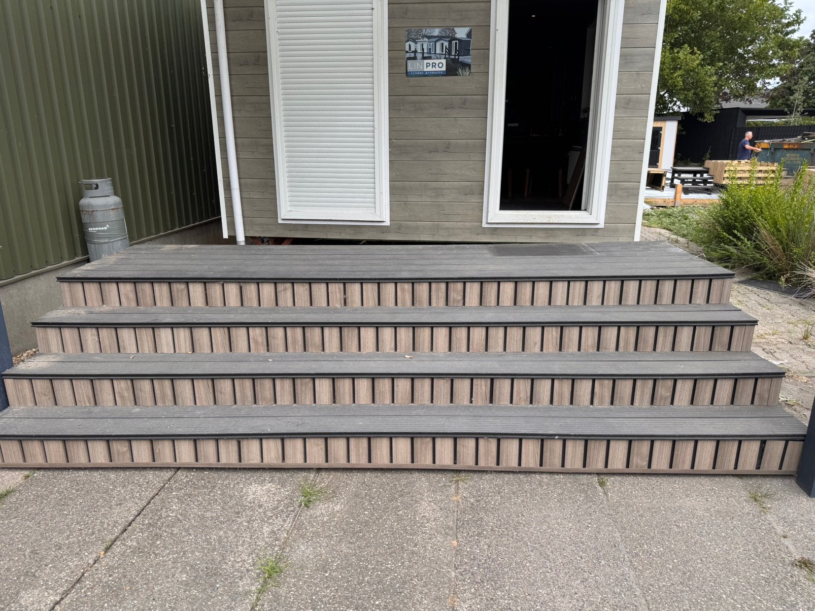 Bordes trap voor chalet/woonwagen, Ophalen of Verzenden, Gebruikt