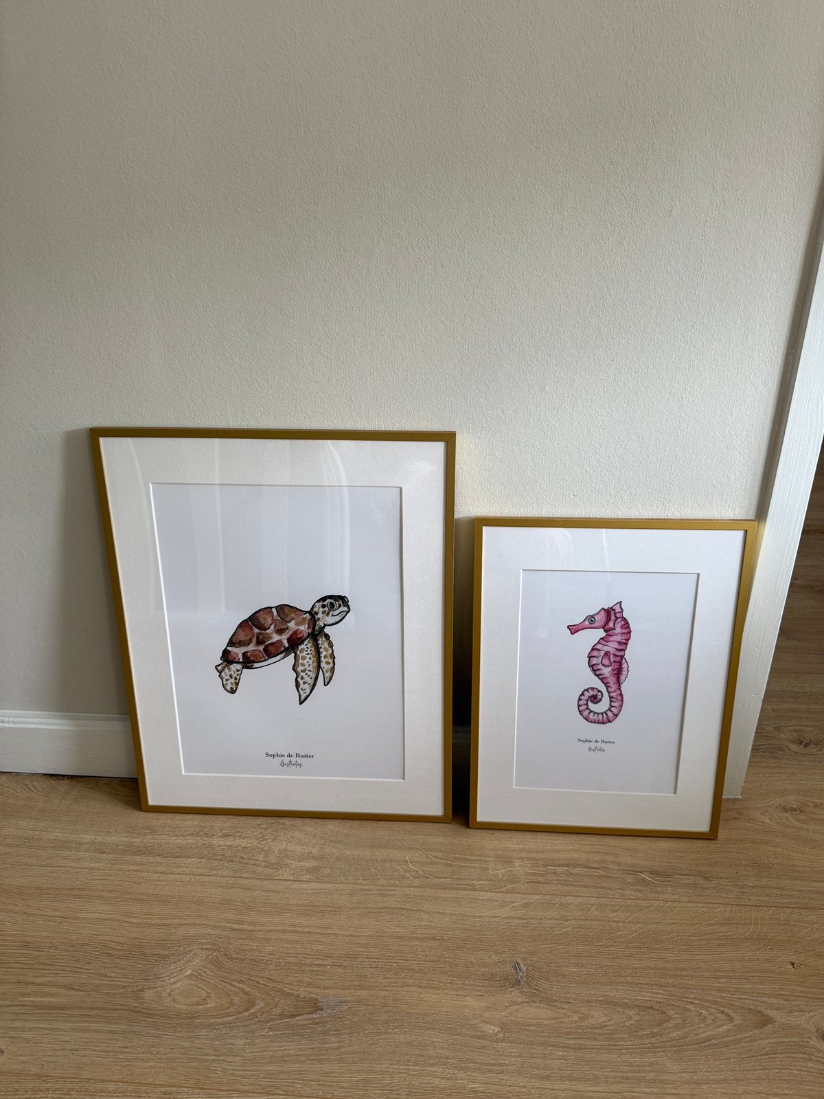 2 lijsten met poster, Ophalen, Foto of Poster, Minder dan 50 cm