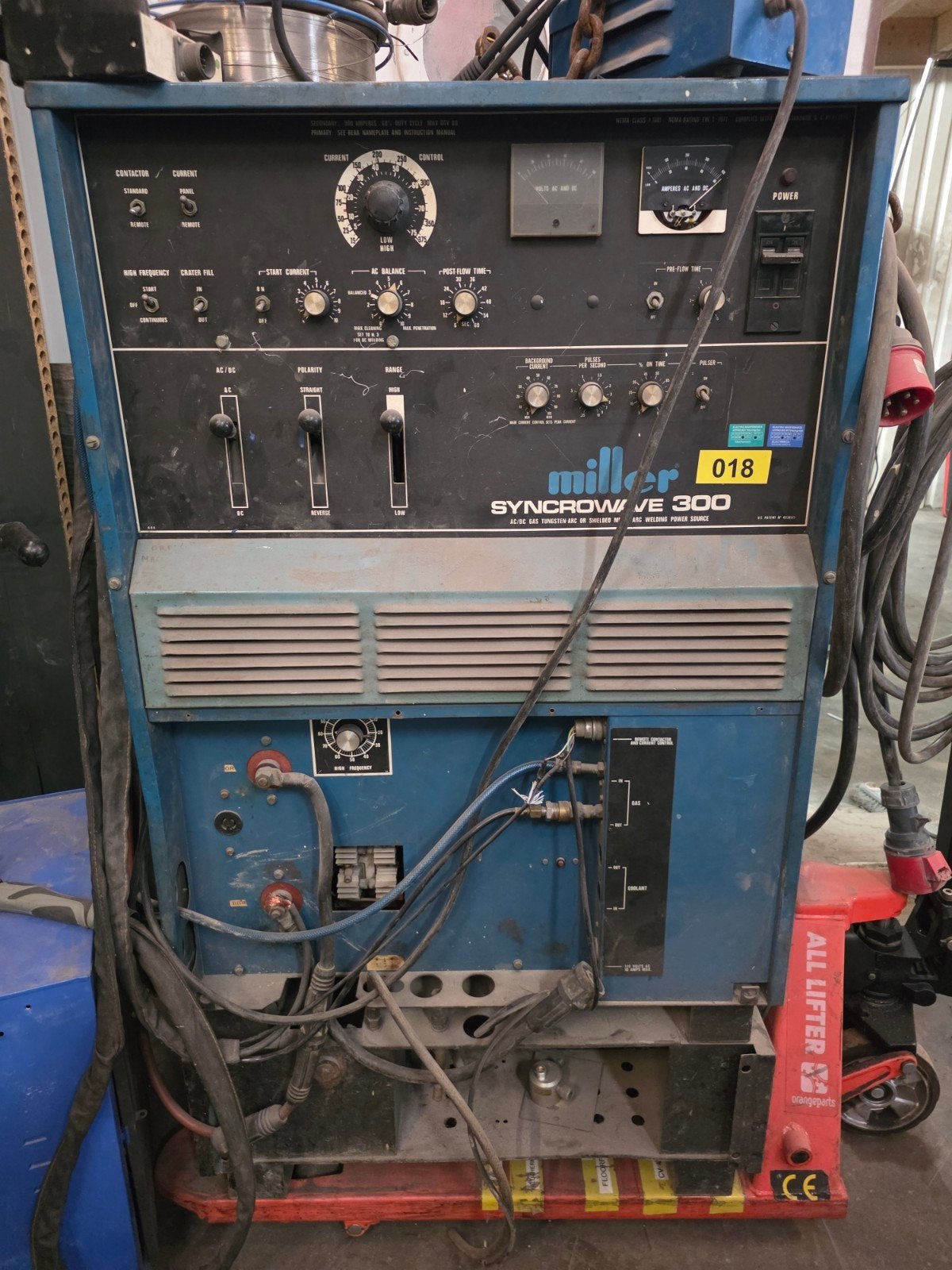 Miller Syncrowave 300 TIG/AC/DC lasapparaat, Ophalen, Gebruikt, 250 ampère of meer, Nvt