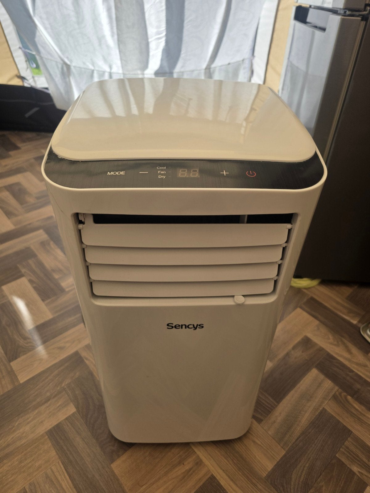 Mobiele airco tekoop, Witgoed en Apparatuur, Airco's, Zo goed als nieuw, Mobiele airco, Minder dan 60 m³, 3 snelheden of meer