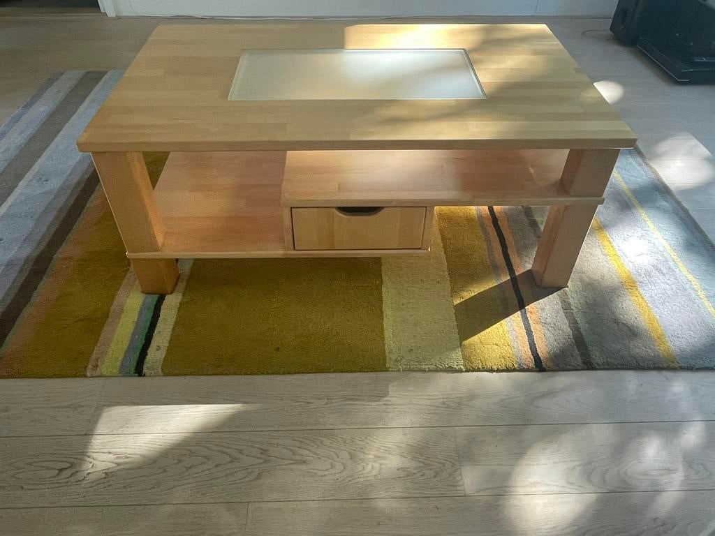 Salontafel, Huis en Inrichting, Tafels | Salontafels, Ophalen, Gebruikt, 100 tot 150 cm, 50 tot 100 cm
