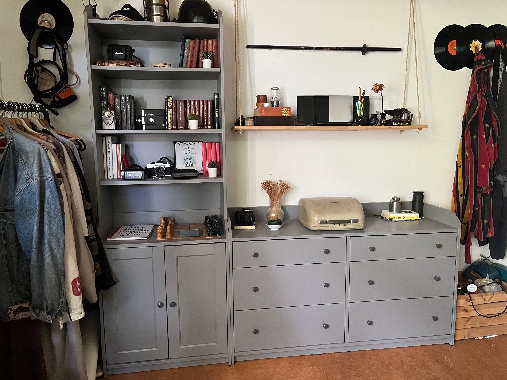 Ladekasten + boekenkast Ikea Hauga elk 70 eur, Ophalen, 50 tot 100 cm, Zo goed als nieuw, 150 tot 200 cm