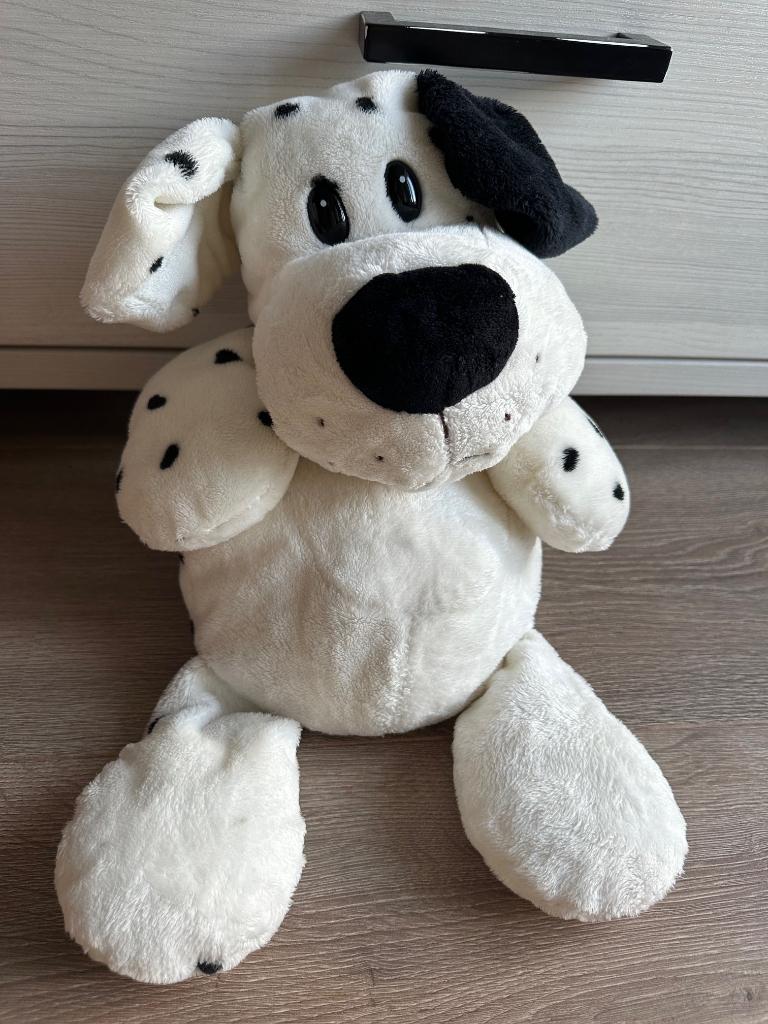 Pluche knuffel Dalmatier pup hond wit met zwarte stippen, Disney, Nieuw, Met label, Middelgroot (20 tot 80 cm)