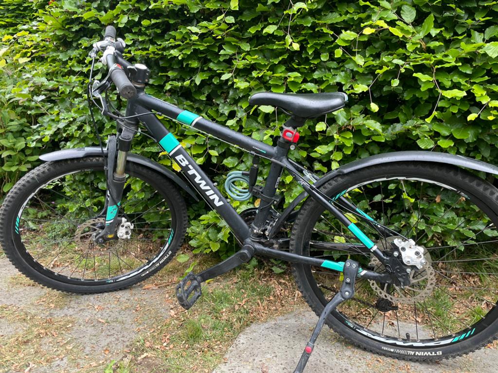 B’twin mountainbike 24 inch, Fietsen en Brommers, Fietsen | Mountainbikes en ATB, Minder dan 45 cm, Ophalen, Gebruikt, Overige merken