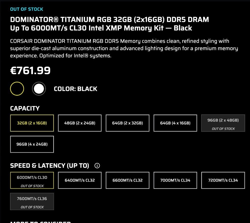 32GB Corsair Dominator Platinum RGB CMT32GX5M2B6000C30, 32 GB, Nieuw, Ophalen of Verzenden, Desktop