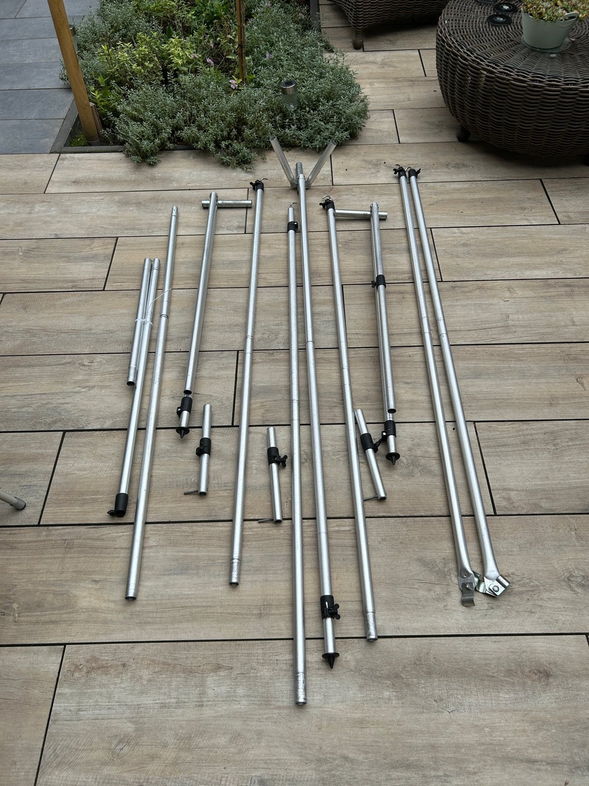 Voortent frame aluminium 28 mm, Ophalen, Gebruikt